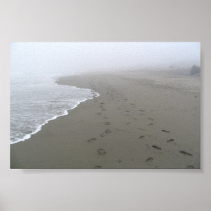 Póster  Footprints in the sand
