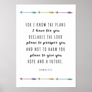 Poster For I know the Plans I have for you Print
