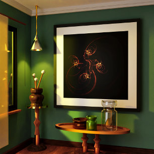 Póster Fora da Abstrato das Trevas