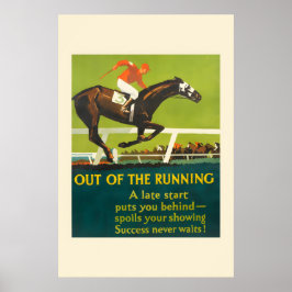 Poster Fora da Corrida Década de 1920 Negócios Mather Cav