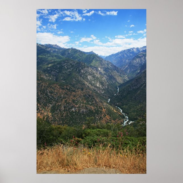 Póster Fora da estrada para o desfiladeiro Kings (Frente)