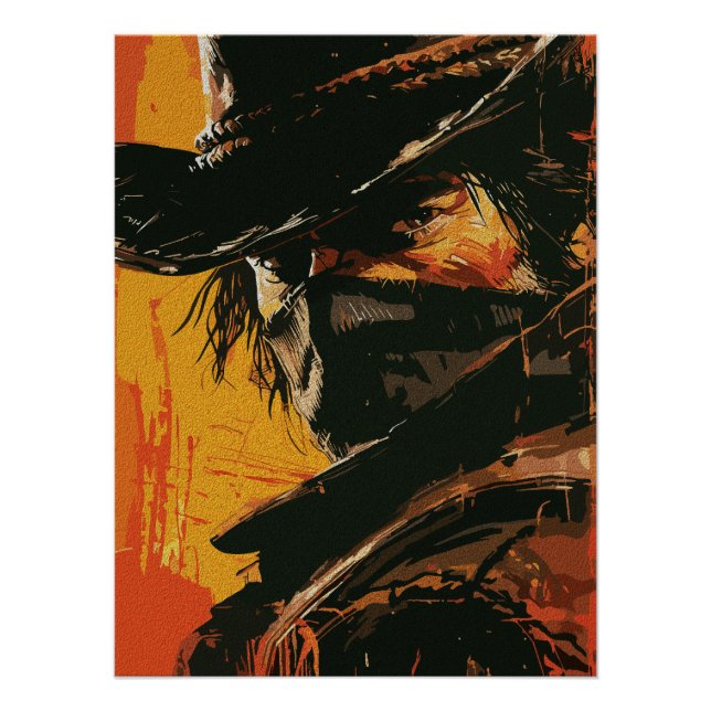 Póster Fora da Lei Místico: Olhar Ocidental Ardente (Frente)