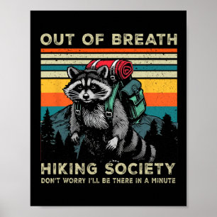 Poster Fora Do Ar Caminhando Pela Sociedade Raccoon Camin