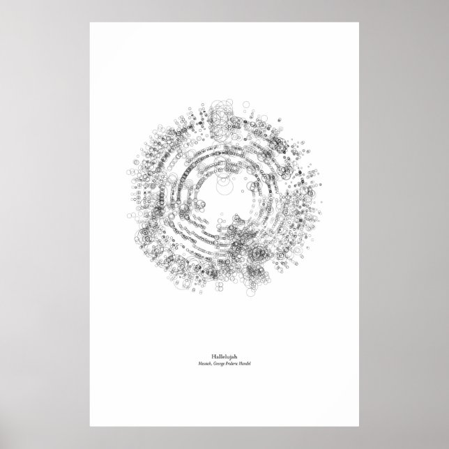 Poster Fora do Funcionarios: Aleluia (preto) (Frente)