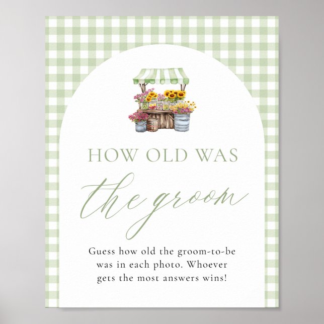 Poster Fora Do Mercado Quão Velho Era O Sinal Do Groom (Frente)