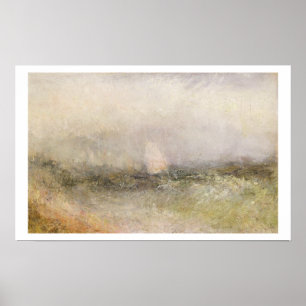 Póster Fora do Nore: Vento e água, 1840-5 (óleo no pape