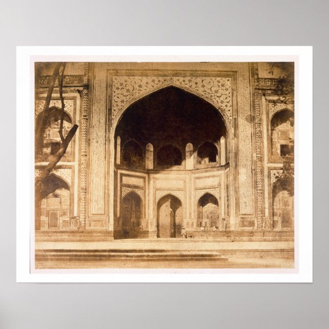Póster Fora do Taj Mahal, provavelmente ilustrado em 'Ph (Frente)