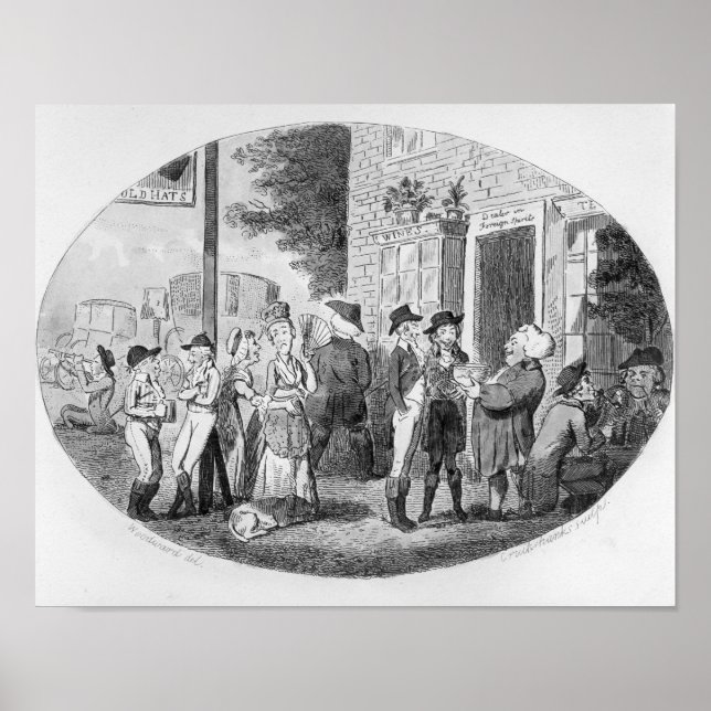 Poster Fora do velho tapete de chapéus (Frente)