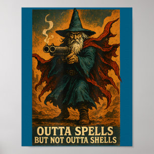 Poster Fora Feitiços Mas Não Fora Conchas Mágico Fantasia
