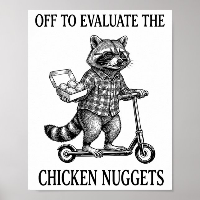 Poster Fora Para Avaliar Os Nuggets De Frango Dad Tax _1  (Frente)