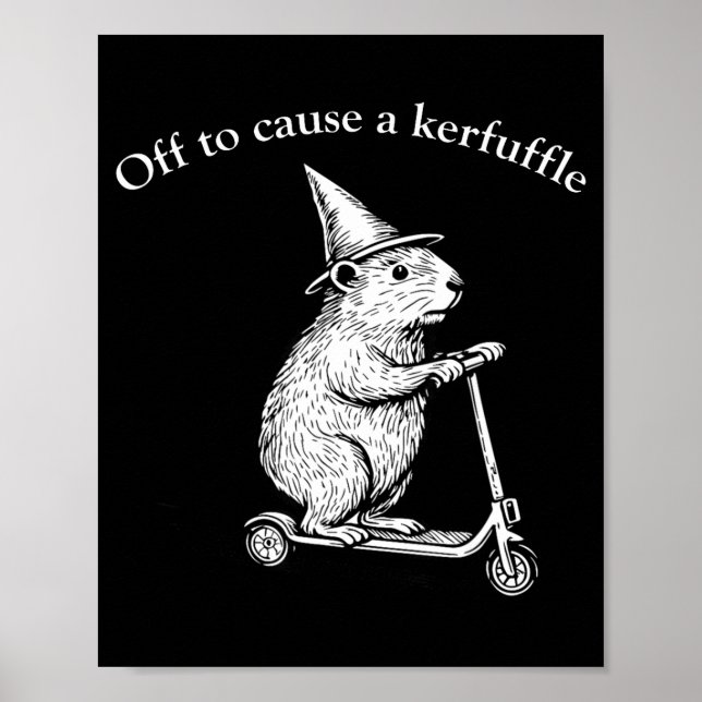 Poster Fora Para Causar Uma Confusão Divertida Camisa De  (Frente)