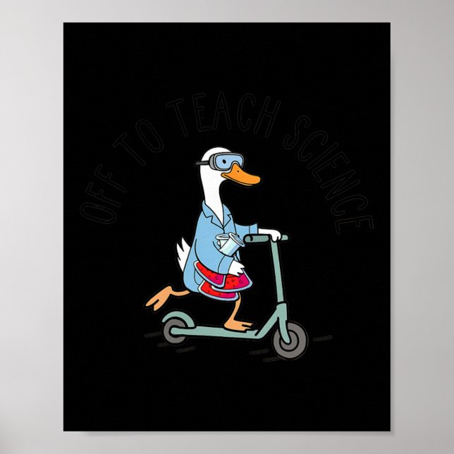 Poster Fora para ensinar semana de laboratório de ganso e (Frente)