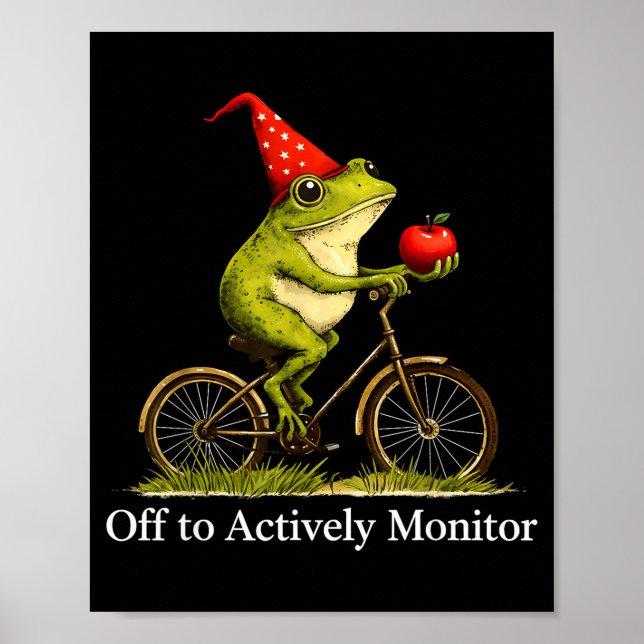 Poster Fora para monitorar ativamente professor de ciclis (Frente)