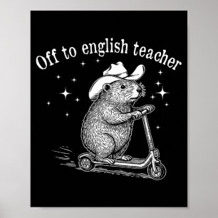 Poster Fora para o divertido dia da marmota Englieacher E