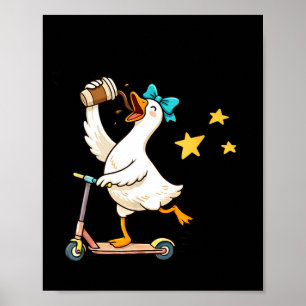 Poster Fora para regular emoções ganso engraçado saúde me
