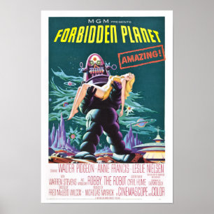 Poster Forbidden Planet Classic Sci-Fi Movie