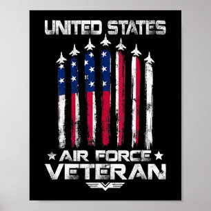 Poster Força Aérea Americana Veteranos 4 de julho t shirt