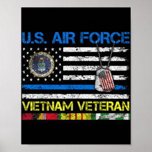 Poster Força Aérea Americana Vietnam Veteran, Usaf Vetera