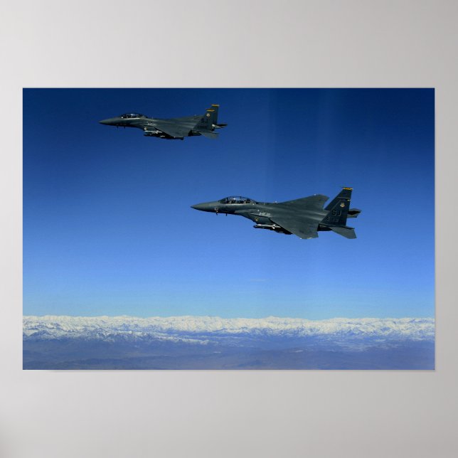 Póster Força Aérea dos EUA F-15E - Strike Eagles 2 (Frente)