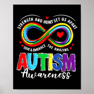 Poster Força De Sensibilização Autismo E Coração Nos Sepa