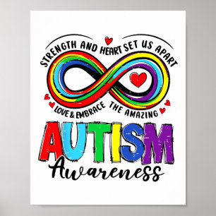 Poster Força De Sensibilização Autismo E Coração Nos Sepa