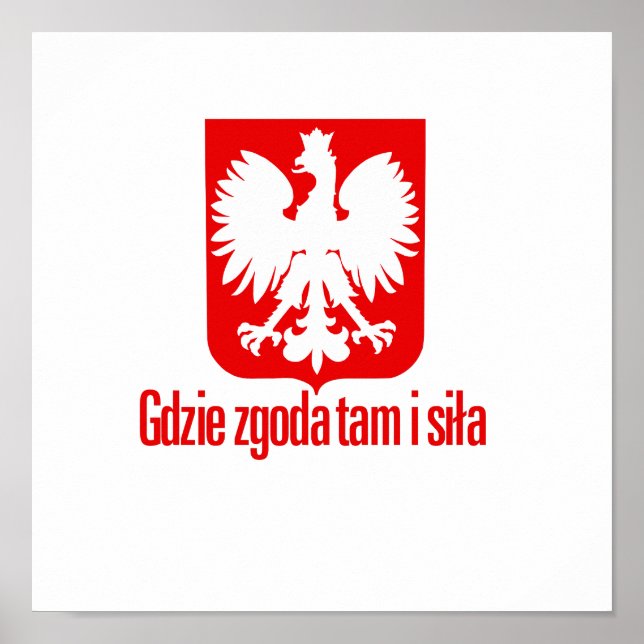 Póster Força de unidade de Polônia (Frente)