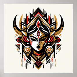 Poster Força e divino - Poder da Deusa Durga