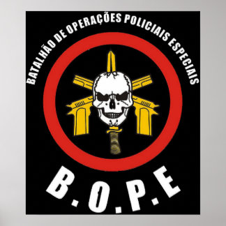 Póster Força Especial de Polícia Brasileira (BOPE) Tropa 