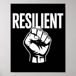 Poster Força Mental Resiliente Autoestima Motivação