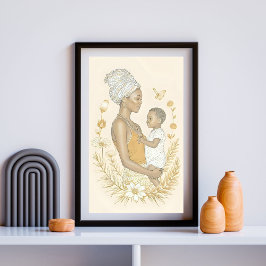 Poster Força sem palavras de uma mãe IV