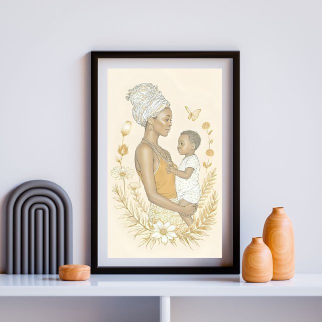 Poster Força sem palavras de uma mãe IV (Criador carregado)