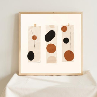 Poster Força Silenciosa – Arte em Linha Feminina Abstrata