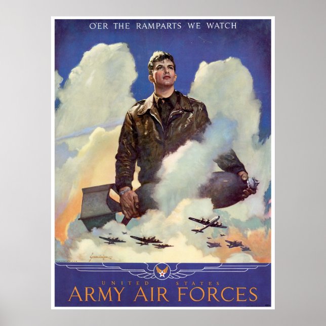 Poster Forças Aéreas do Exército (Frente)