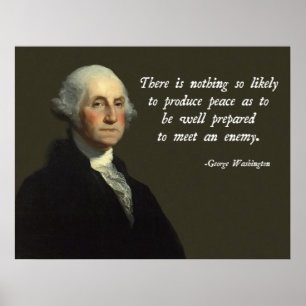 Póster Forças armadas de George Washington
