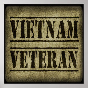 Póster Forças armadas do veterano de Vietnam