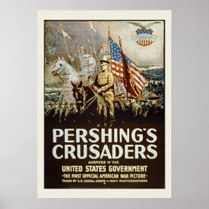 Poster Forças armadas dos E.U. do vintage dos cruzados d