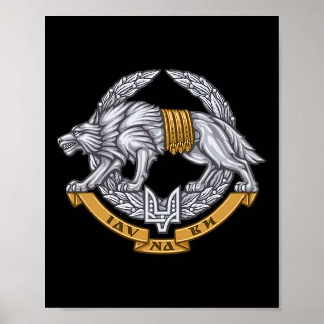Poster Forças de Operações Especiais da Ucrânia - Spetsna (Frente)