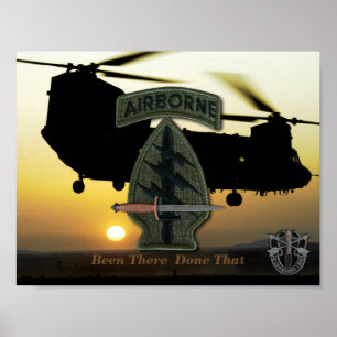 Póster forças especiais beretas verdes SFG SOF SF