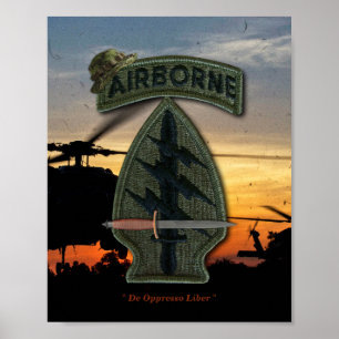 Póster forças especiais berets verdes sf sfg