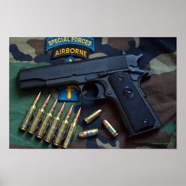 Póster forças especiais, veteranos verdes de beretas, Imp (Frente)