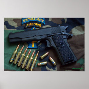 Póster forças especiais, veteranos verdes de berets vets 