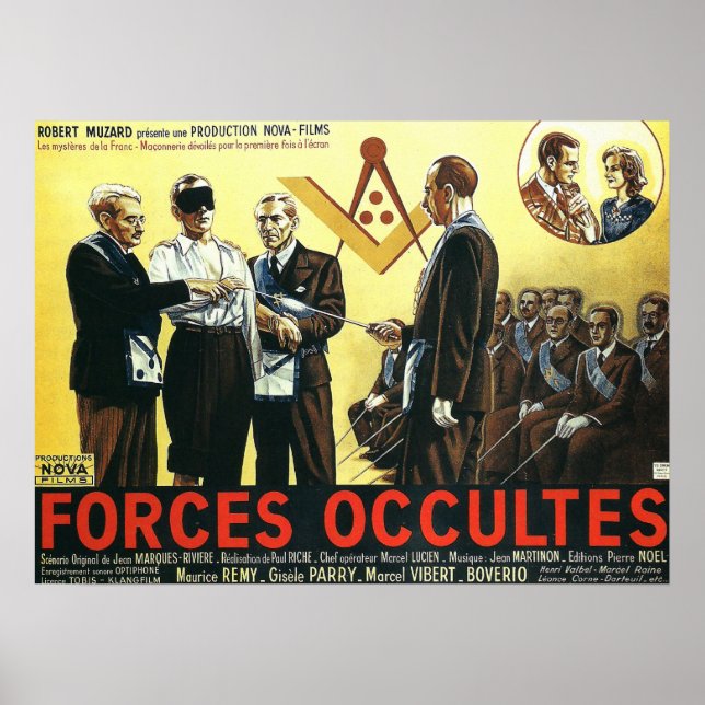 Póster Forças ocultadas por Paul Riche 1943 (Frente)