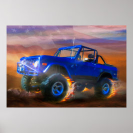 Poster Ford Bronco "OFF ROAD RAGER"