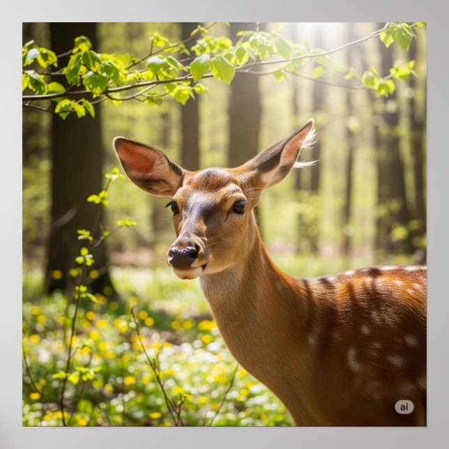 Poster Forest Deer (Frente)