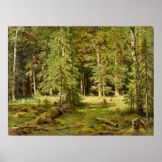 Poster Forest Ivan Shishkin