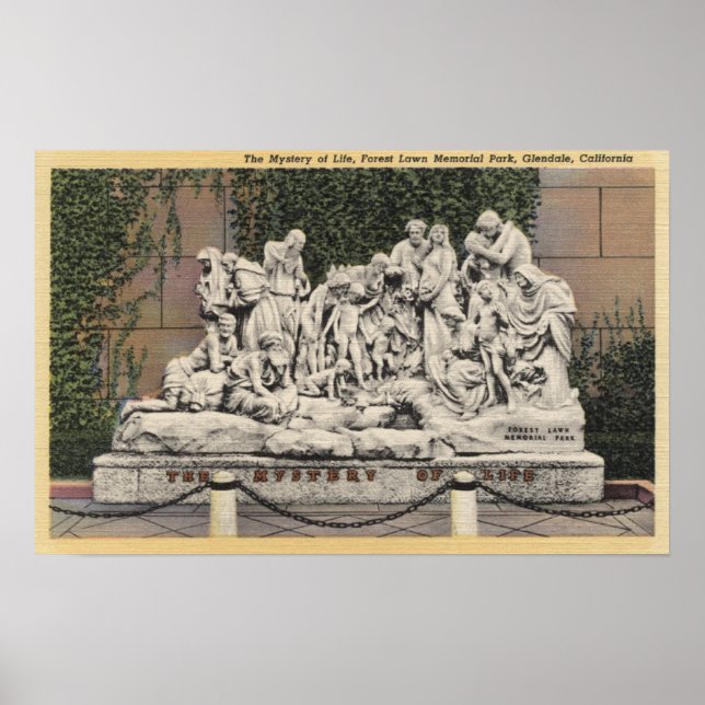 Póster Forest Lawn Memorial Park, Mistério da Vida (Frente)