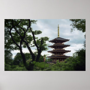 Póster Forest Pagoda - Japão