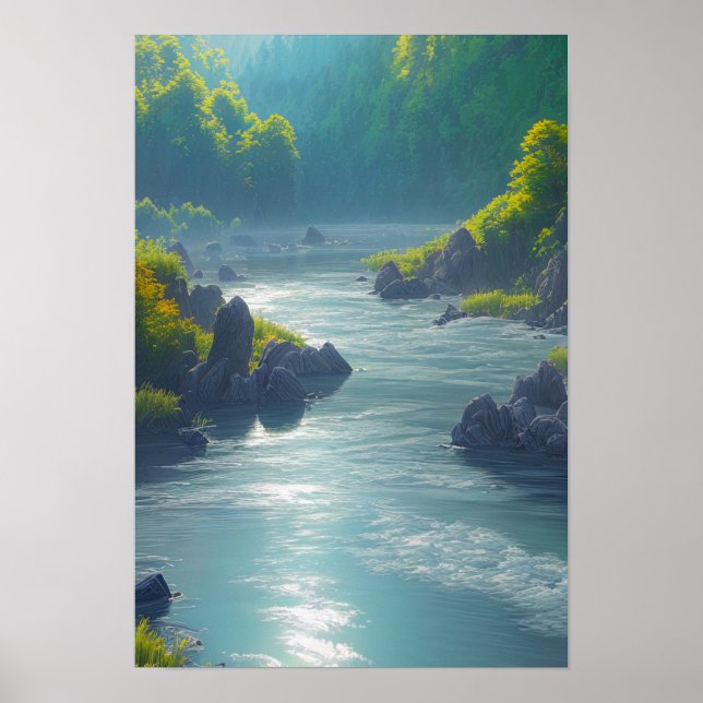 Poster Forest River Rush (Frente)
