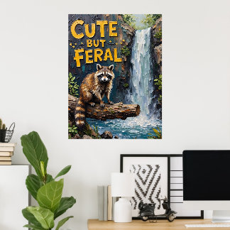 Poster Forest Sentinel: Raccoon pela Stream