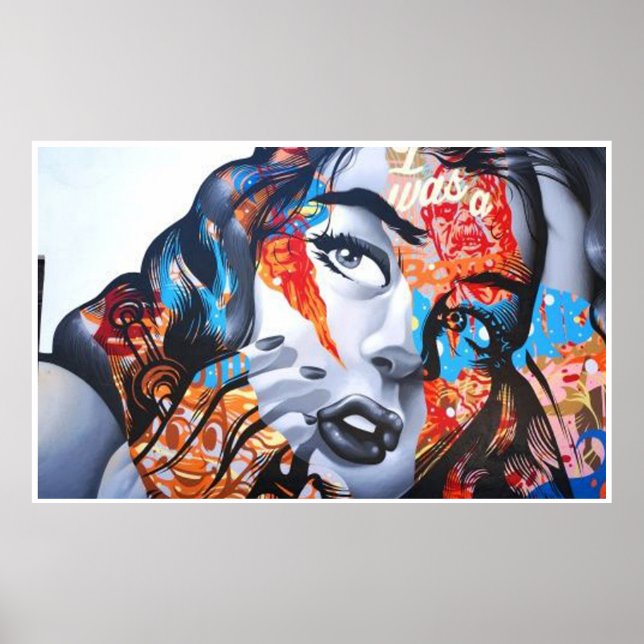 Poster Forma de arte clássica abstrata (Frente)